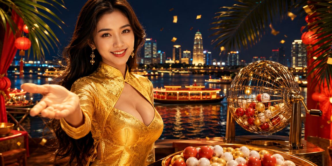 Cảnh đồng bằng sông Cửu Long với người dùng tham gia cá cược và xổ số trực tuyến