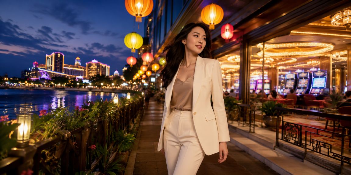 Không khí cá cược casino sôi động tại chợ đêm Sài Gòn với ánh đèn neon rực rỡ
